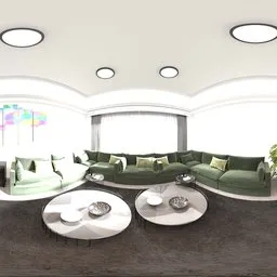 Modern Living Room Interior HDRI