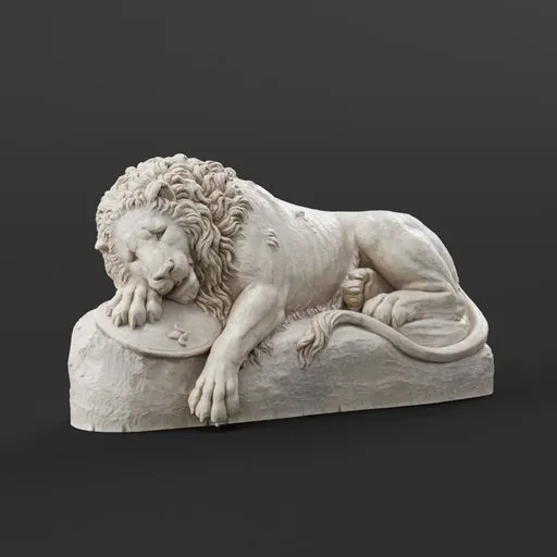 statue of Lucerne lion