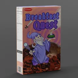 Fantasy-Themed Cereal Box
