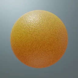 Realistic Blender PBR material texture resembling orange skin, ideal for 3D food rendering.