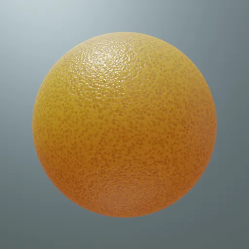 Realistic Blender PBR material texture resembling orange skin, ideal for 3D food rendering.
