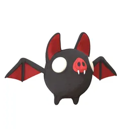 Cute Vampirebat Plushie (unrigged)
