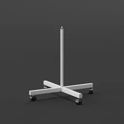 Four Wheels Rolling Stand Base