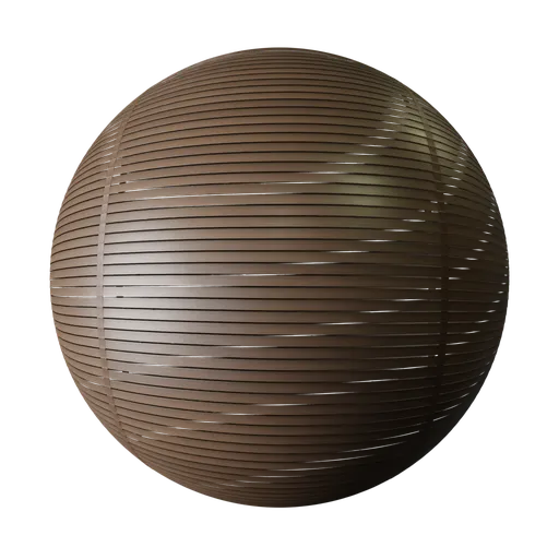 Wooden brown blinds