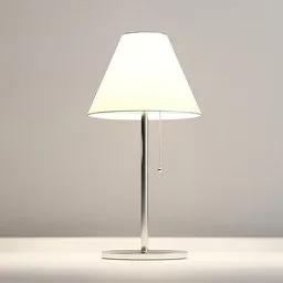 Detailed 3D model of a stylish modern lamp emitting warm light, perfect for Blender rendering projects.