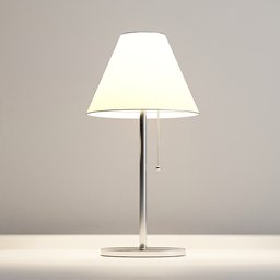 Modern bedside lamp with warm light