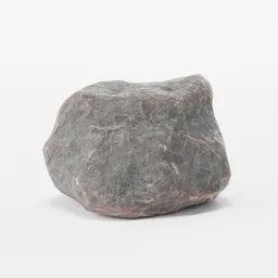 Low-Poly 3D model of a pointy textured boulder for Blender, suitable for landscape design and gaming environments.