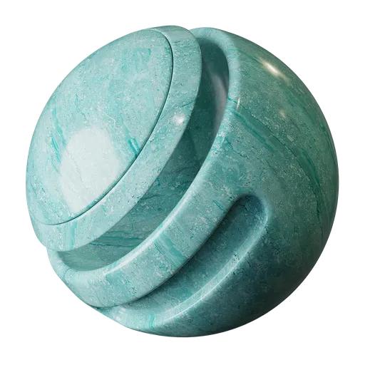 Simple green-blue marble