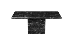 Nero Marquina Marble Dining Table