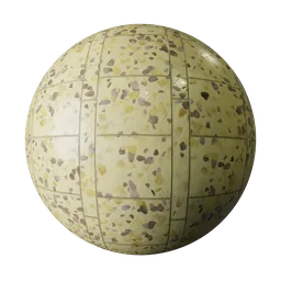Wide Yellow Terrazzo Tiles