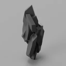 Stylized rock cluster sculpture