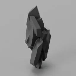 Stylized rock cluster sculpture