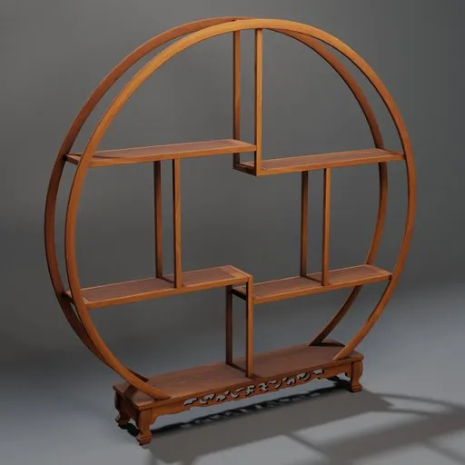 Round wooden Shelf