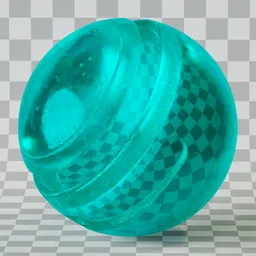 Glass Imperfections Cyan