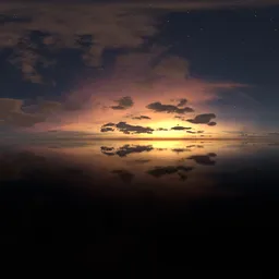 Dramatic Twilight Night Sky clouds