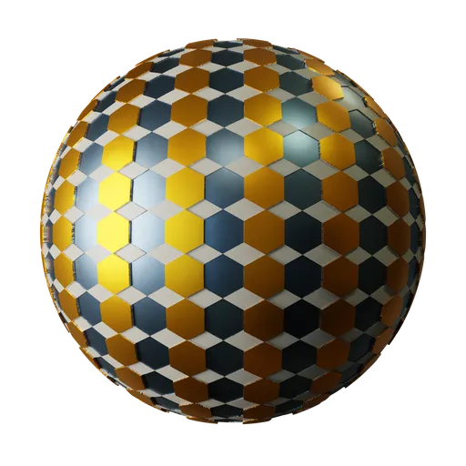 Procedural hexagon floor metal