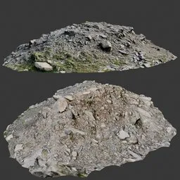 Rocks pile Scan