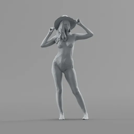 Lowpoly Female Topless