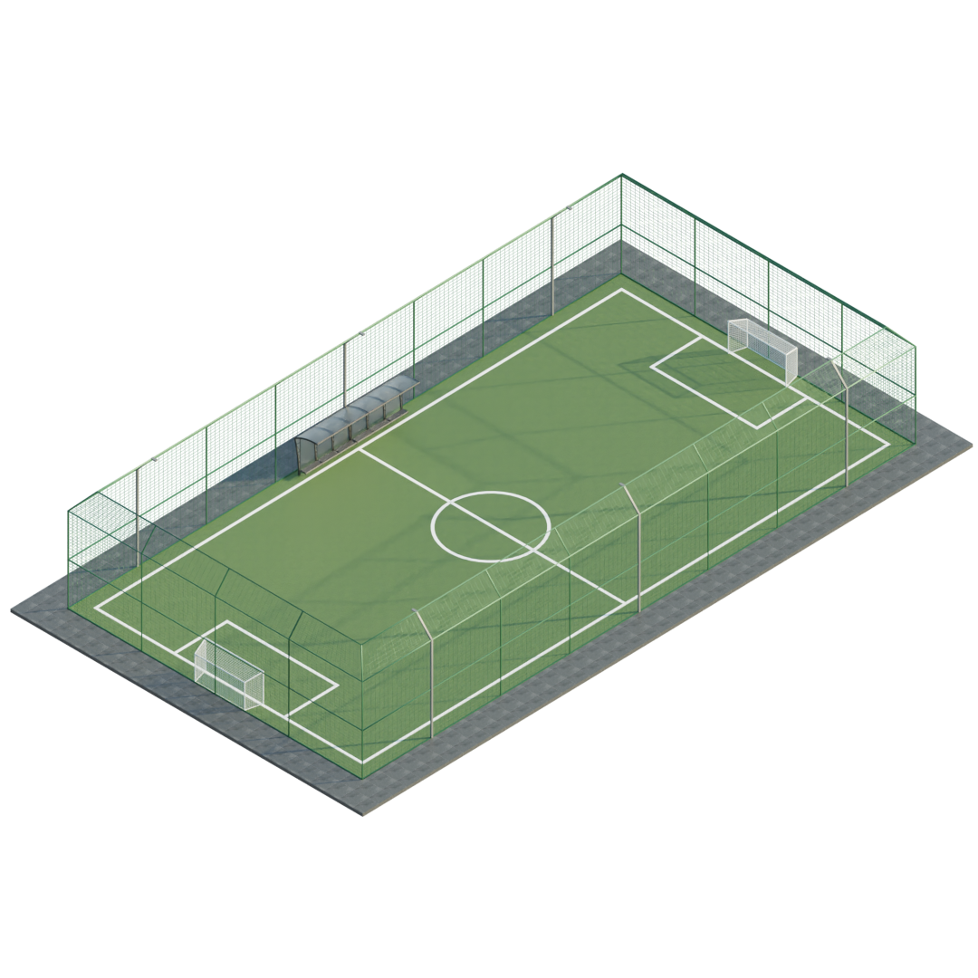 Mini Stadion 3D Sport models BlenderKit