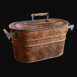 Antique Copper Boiler Tub