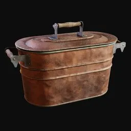 Antique Copper Boiler Tub