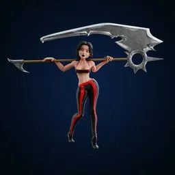 Demonic killer woman