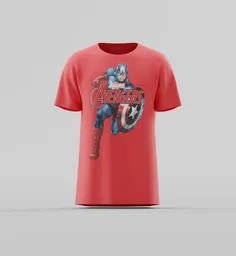 Captain America Action Graphic T-Shirt