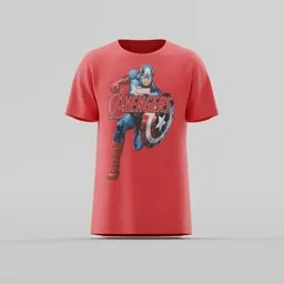 Captain America Action Graphic T-Shirt