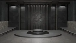 Concrete Metallic Room