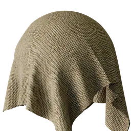 High-resolution PBR woven fabric texture for 3D rendering in Blender and other 3D software, displaying detailed cloth weave with tiling capability.