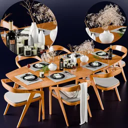 Katakana dining set