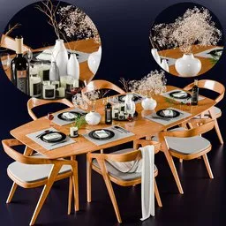 Katakana dining set