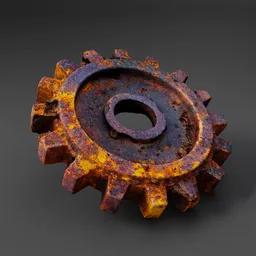Rusted Gear Wheel