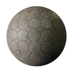 Concrete tile pavement