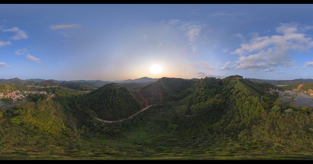 Outdoor Sunset Sky HDRI | Holiday HDRis | Blendkit