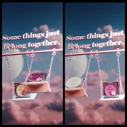 Swing cosmetics highlighter animation