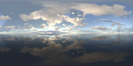 Infinite cloudy blue sky