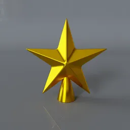 Gold Star Tree Topper