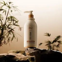 Natural Shampoo Product Visualization Scene