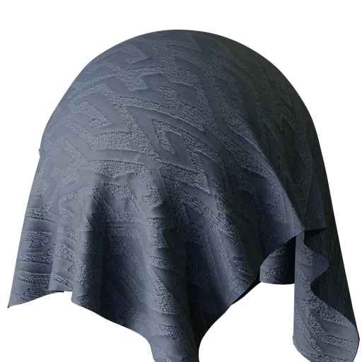 Graphical Blue Jacquard