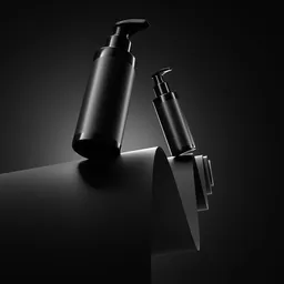 Face wash mockup black