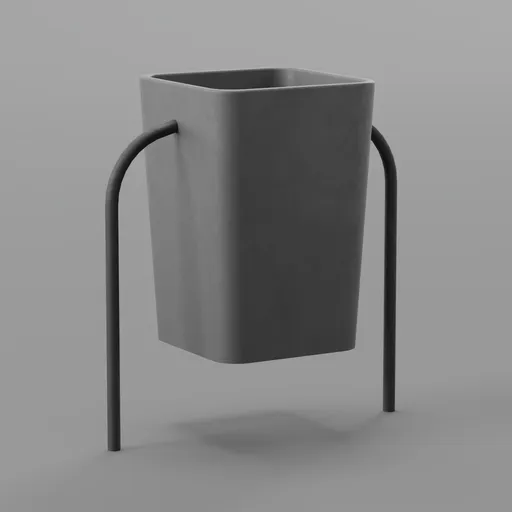 Minimalist Urban Street Litter Bin