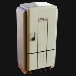 Art-Deco Refrigerator Green