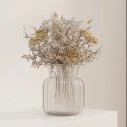 Dried Floral Vase Arrangement