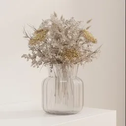 Dried Floral Vase Arrangement