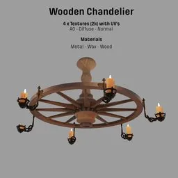 Wooden Chandelier