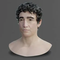 "Alfred Molina 3D Model for Blender 3D - Clean Topology, Low Poly and Subdivision Ready. Perfect for Game Development and Character Assets Creation."
