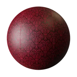 Decorative red wallpaper