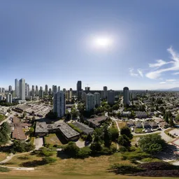 Modern City Sunny Day