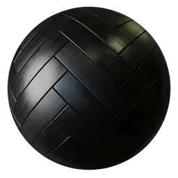 Parquet Wood Floor Black